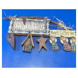 Primitive Country Wall Decor Lot