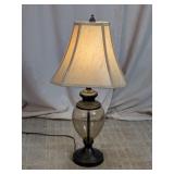 Amber Glass Table Lamp