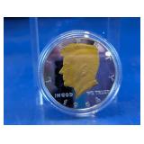 1964 Kennedy 1 oz Fine Clad Gold-Tone Round