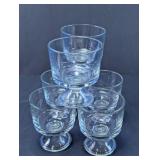 Pedestal Glass Dessert Cups Lot