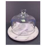 Marble Base Cheese Dome Server