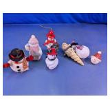 Assorted Snowman Holiday Ornament Lot