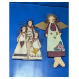 Wood Angel Wall Decor Lot