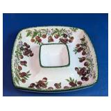 Cherry Motif Chip and Dip Serving Bowl