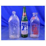 Vintage 7UP Carnation Glass Bottle Assortment
