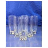 Modern Clear Glass Highball Tumblers