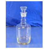 Vintage Clear Glass Liquor Decanter with Stopper