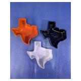 Texas Shaped Glass Trinket Dish Assortment