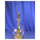 Cherub Glass Table Lamp Base