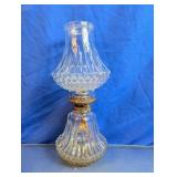 Vintage Lamplight Farms Clear Glass Oil Lamp