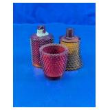 Hobnail Glass Candle Holder