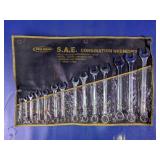 SAE Combination Wrench Set w/ Roll Pouch