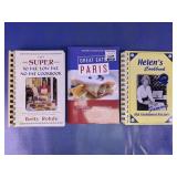 Assorted Cookbook & Culinary Travel Guide Trio