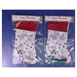 Color A Stocking Christmas Craft Kit Set