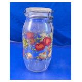 Glass Clamp Lid Kitchen Storage Jar