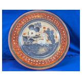Tonala Pottery Plate & 2 Wooden Chargers