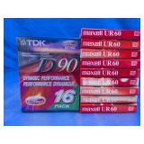 TDK D90 & Maxell UR60 Cassette Assortment