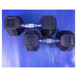 Hex Dumbbell 25 lb Pair