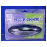 ITC Amber & White LED Oval Porch Light