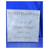 Philippians 4:13 Scripture Wall Canvas