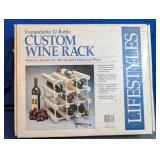 Lifestyles 12-Bottle Expandable Custom Wine Rack