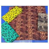 Animal Print Fabric Pieces