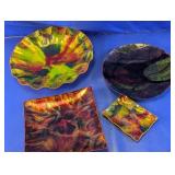 Abstract Decorative Plate Assortment
