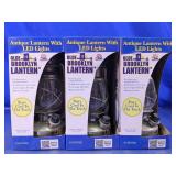 Olde Brooklyn LED Antique Lanterns Trio