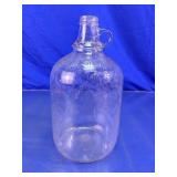 Vintage Clear Glass One Gallon Jug w/Handle