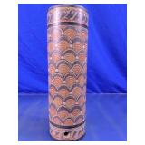 Mexican Hand-Painted Pottery Umbrella Stand