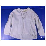 Cubavera Linen Blend Lace-Up Shirt Large