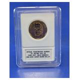 2008 John Quincy Adams 24K Gold Enriched Dollar