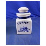 Coffee Ceramic Canister with Lid