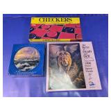 Checkers, Thomas Kinkade & Jigsaw Puzzle Set