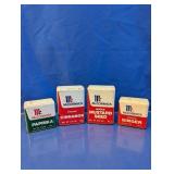 Set Of 4 Vintage Spice Tins