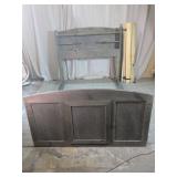 Queen Wooden Bookcase Bed Frame w/ Slats