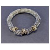Beaded Mesh Rhinestone Bracelet
