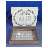 Hobby Lobby Kitchen & Coffee Wood Sign Duo