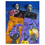 Halloween Garden Flag & Skeleton Decor Assortment
