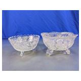 Cut Glass Footed Bowl Assortment
