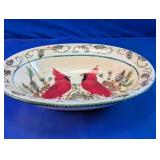 Garden Ridge Cardinal Serving Bowl