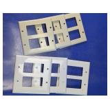 Assorted 2-Gang Decora Rocker Wall Plates Lot