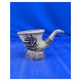 Ship Motif Ceramic Watering Can Planter