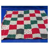 Christmas Patchwork Quilt Table Topper