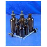 Amber Glass Dropper Bottle Assortment