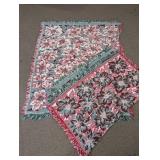 Floral Woven Throw Blankets