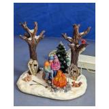 Staying Warm Lighted Winter Scene Figurine Decor