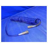 Coiled Air Hose with Quick Connect Fittings