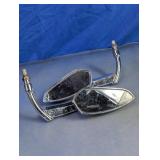 Universal Chrome Motorcycle Mirrors Pair
