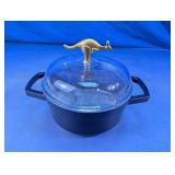 1.3QT Metal Casserole Pot w/ Kangaroo Lid